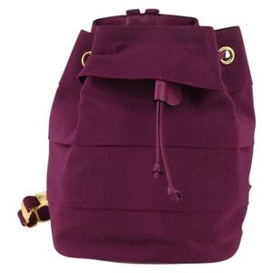Salvatore Ferragamo Vala Backpack Canvas Purple Canvas Backpack Bag (Pre-Owned)